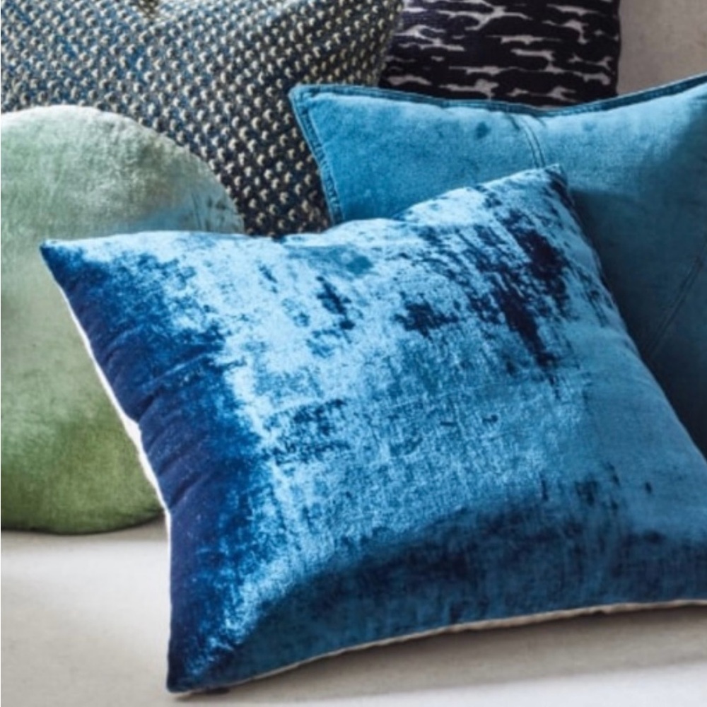West Elm velvet pillow cover NWT